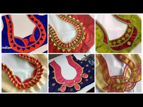 New Latest Blouse Back Neck Designs l Model blouse designs l New model ...