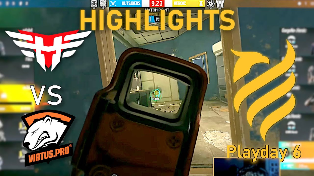 Heroic vs Outsiders (VP) - HIGHLIGHTS - Playday 6 - EUL 2022 Stage 2 - R6 Esport
