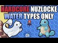 Pokémon LeafGreen Hardcore Nuzlocke - Water Type Pokémon Only! (No items, No overleveling)