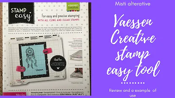 Review of the Vaessen Creative Stamp easy tool, (similar to Misti) and small project tutorial! 🧚‍♀️