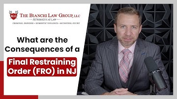 What Are the Consequences of a Final Restraining Order in New Jersey