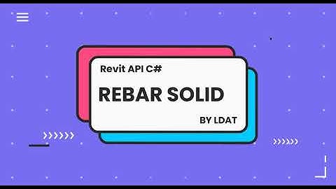 Rebar Solid || Revit API C# || MVVM