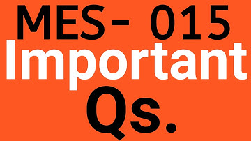 IGNOU mes 015 important questions | ma education | mes 15  Operational Dimensions of Education