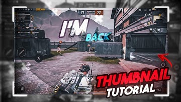 (Tutorial) make this attractive pubg mobile thumbnail | Pubg mobile thumbnail tutorial |