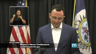 07/21/20 Mayor John Cooper News Conference