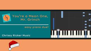 Youre a Mean One, Mr. Grinch (easy piano duet) - Seuss/Hague - Arr. Chrissy Ricker
An evenly-leveled, easy piano (level 2-3) duet arrangement of the song from How the Grinch Stole Christmas. Sheet music, including lyrics, available exclusively at Musicnotes: https://www.musicnotes.com/l/MvkgZ Youre a Mean One, Mr. Grinch (easy piano duet) - Seuss/Hague - Arr. Chrissy Ricker