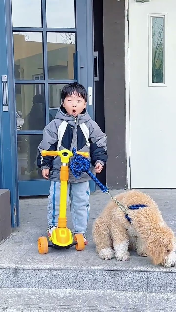 儿子都不要了，爸爸自己走了，还得靠自己！#Cute baby#Cute#呆萌小米宝#聪明宝宝#萌娃