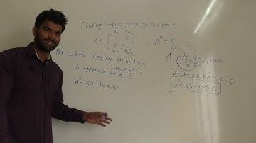 how to find higher power of matrix by cayley hamilton theorem