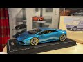 Lamborghini huracan lp6104 118 mr collection unboxing 30 pieces worldwide