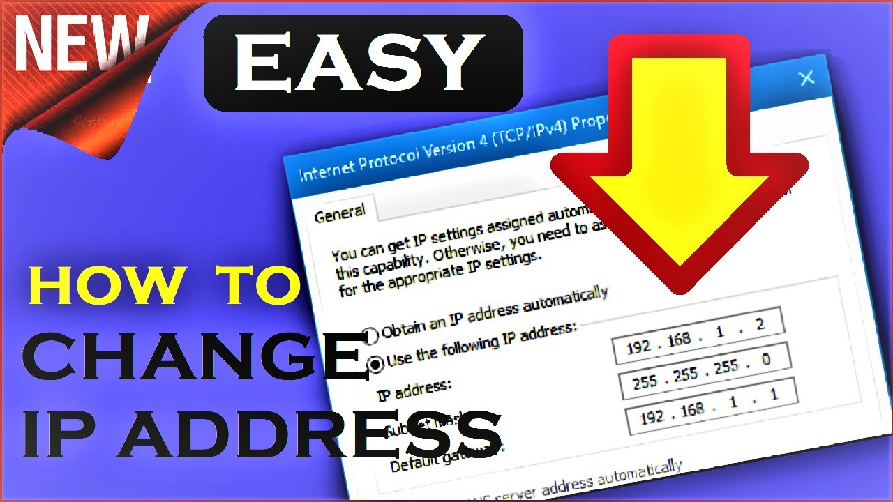 how to change ip address permanently