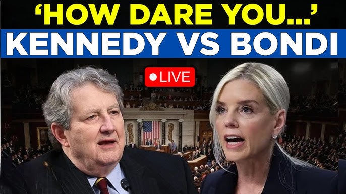 Live | John Kennedy CLASHES with Pam Bondi in Fiery Senate Hearing Over DOJ Spying Allegations - YouTube