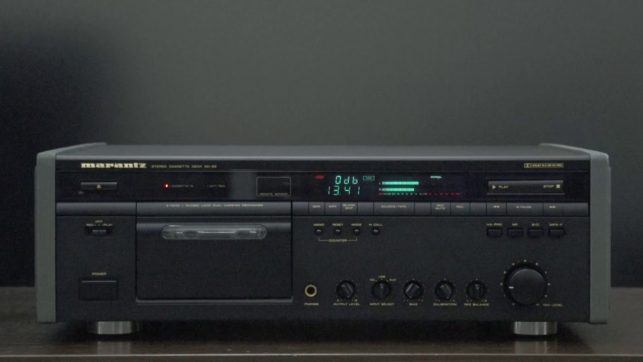 Marantz SD-60 ￥65,000(1989年頃) 20Гц - 21кГц. Три аудио головки