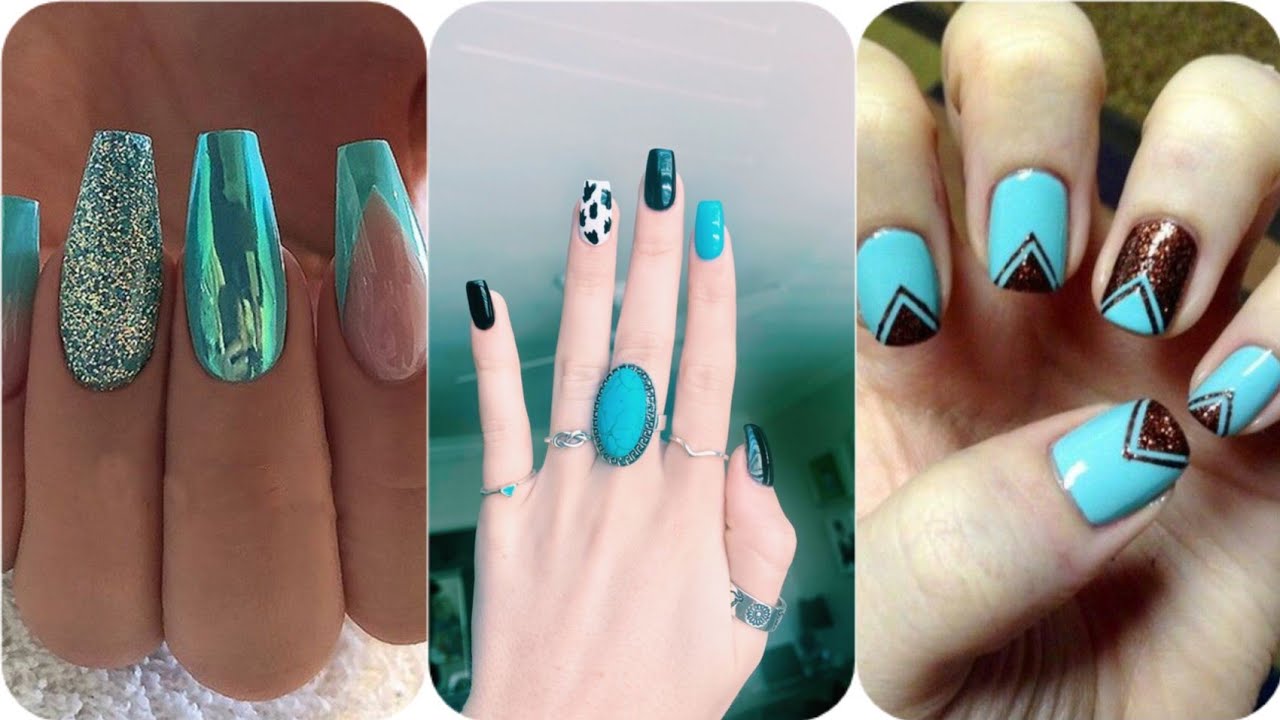 The Turquoise And Brown Nails Design 2023