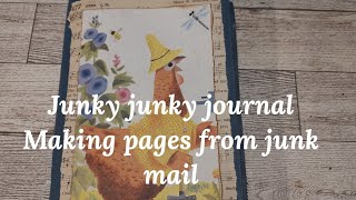 #junknomore How I'm Using Junk Mail & Other Junky Junk to Make Pages for a Junk Journal