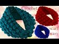 Aprende hacer bufanda infinita con hojas en relieve a Crochet