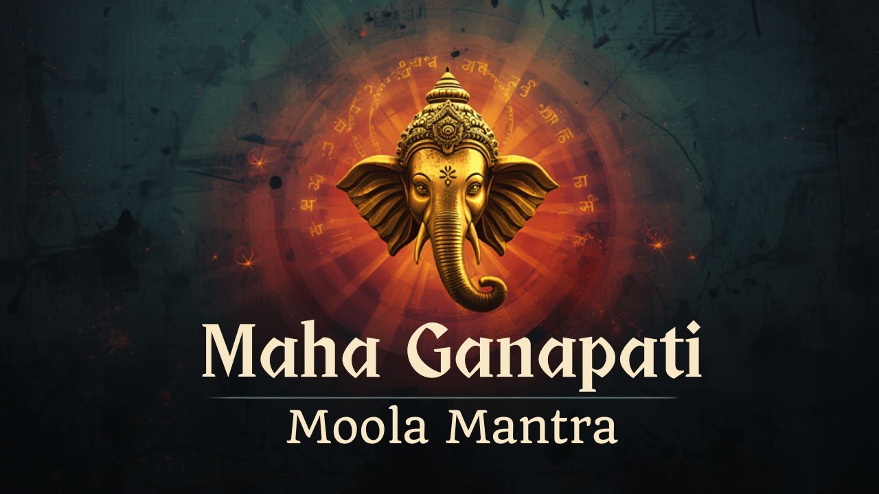 Maha Ganapati Moola Mantra Chanting | Ganesh Mantra for Immediate Blessings