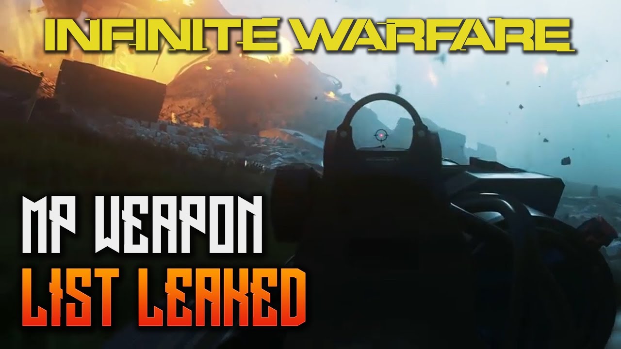 INFINITE WARFARE MULTIPLAYER LEAK - Weapons & Attachments in MP - Call Of Duty Infinite Warfare