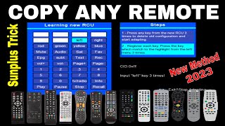 How to Copy Remote control in Sunplus Satellite Receiver, Copy Set Top Box Remote easily, TV Remote