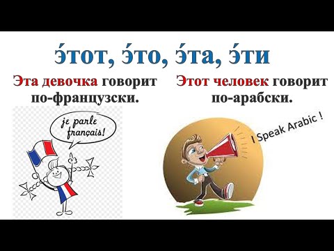 Урок 14. Этот, это, эта, эти. Указательные местоимения. Demonstrative pronouns.  Elementary Level