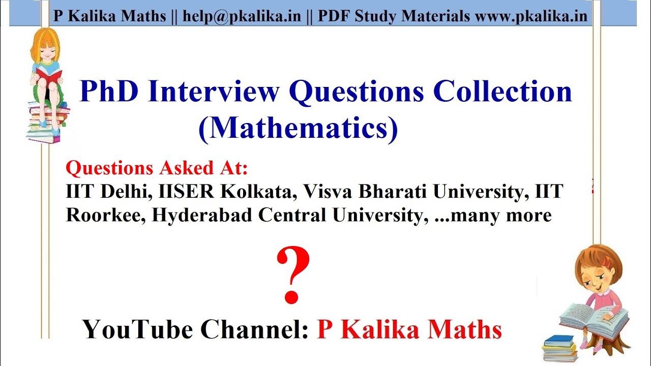phd maths interview questions