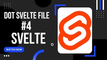 dot svelte file #4 | Svelte tutorials series by programming hub