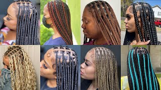 Coiffures Tendances De Tresses Sans Nœuds À Essayer En 2026 Tresses Sans Nœuds Mi-Longues Pour ...
