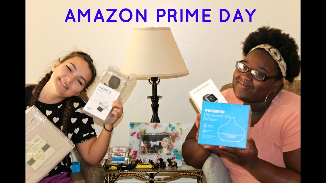 AMAZON PRIME DAY UNBOXING! | Brea &amp; Haley - YouTube
