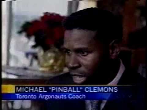 Toronto Argonauts Mike Pinball Clemons and Sandy A...