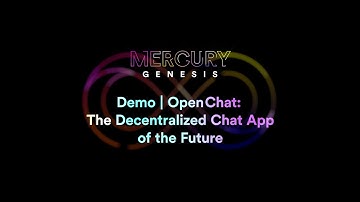 Demo | OpenChat: The Decentralized Chat App of the Future (Matt Grogan & Hamish Peebles)
