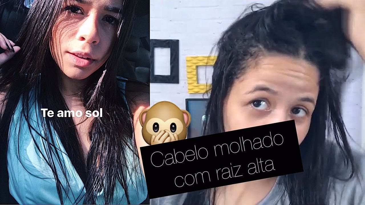 COMO USAR CABELO MOLHADO COM RAIZ ALTA