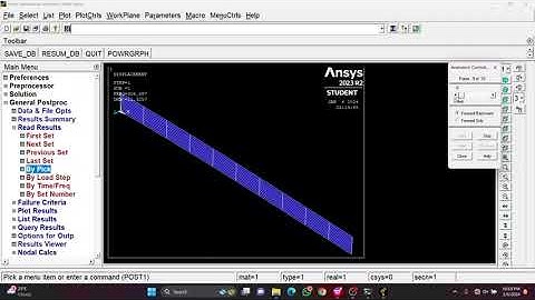 Modal analysis of a composite beam using ANSYS APDL in Tamil