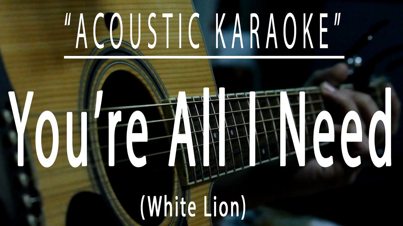 You're all i need - White Lion (Acoustic karaoke)