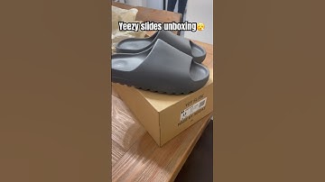 These Yeezy slides are fire 🔥🔥#fyp #fypシ #shoes #shoesaddict #adidas #yeezy #yeezyslides #unboxing