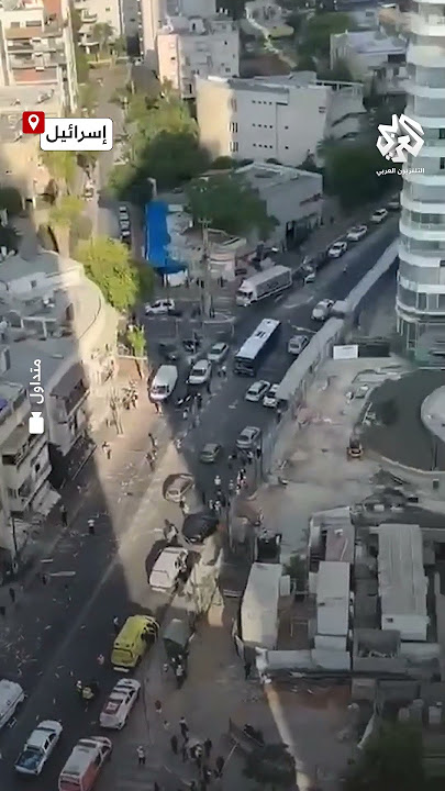 شاهد حجم الدمار في منطقة رمات غان وسط تل أبيب إثر الهجوم الصاروخي الأخير