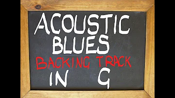 Acoustic Blues Guitar Backing Jam Track in G #freebackingtrack