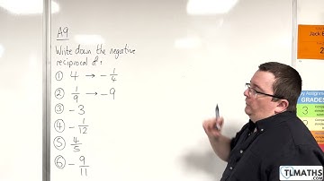 GCSE Maths: A9h-28 Finding Negative Reciprocals Examples