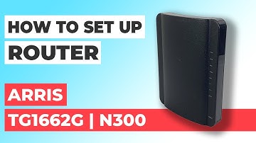 ✅ How to Setup Arris Touchstone TG1662G WiFi Router | How to Set Up ARRIS N300 TG1662G Modem