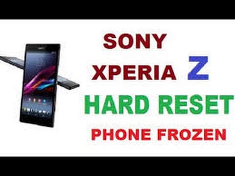 2 Ways To Unlock Sony Xperia Z Pattern Or Password Xperia Z Hard Reset Youtube