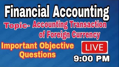 Live 1 Financial Account Objective Questions | TYBCOM SEM-VI | Atul Sir | Important | MCQ