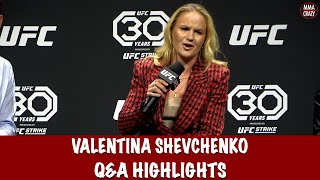 Full Valentina Shevchenko UFC Q&amp;A Highlights