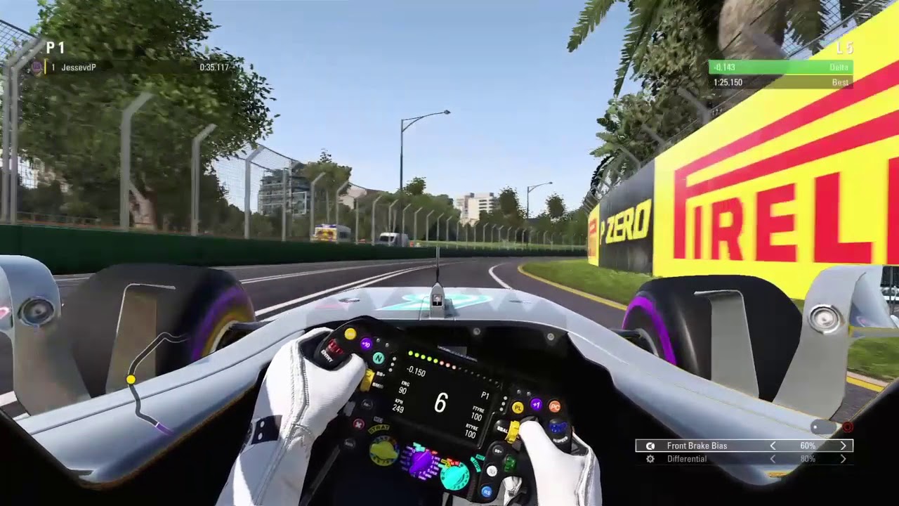 F1 17 Melbourne Hotlap Car Setup Youtube