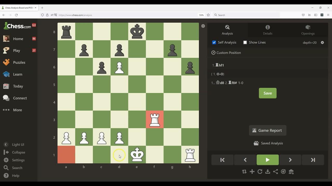 Chess Analysis Board Online Free and puzzles 