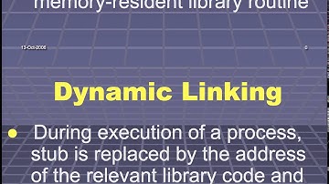 what in dynamic linking