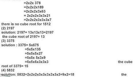 Class 8: Chapter -6:exercise -6.5 : square roots and cube roots