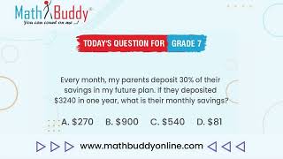 Math Practice Problem Grade 7 Question 317