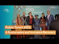 Public forum 2022 a sustainable and inclusive recovery