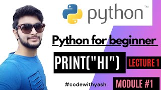 #print function in #python || Display "Hi" on output screen||codewithyash