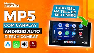 Testamos a Multimídia CarPlay e Android auto etech combat