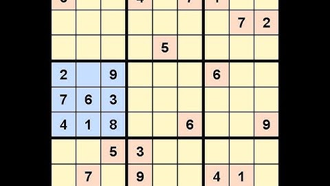 How to Solve Los Angeles Times Sudoku Expert October 25, 2022