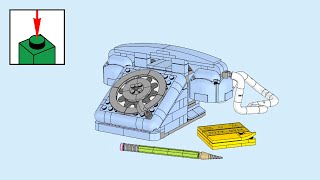 LEGO Creator 3-in-1 31174, Retro Telephone - building instructions